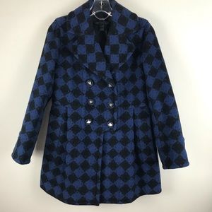 Marc by Marc Jacobs checkered Peacoat.